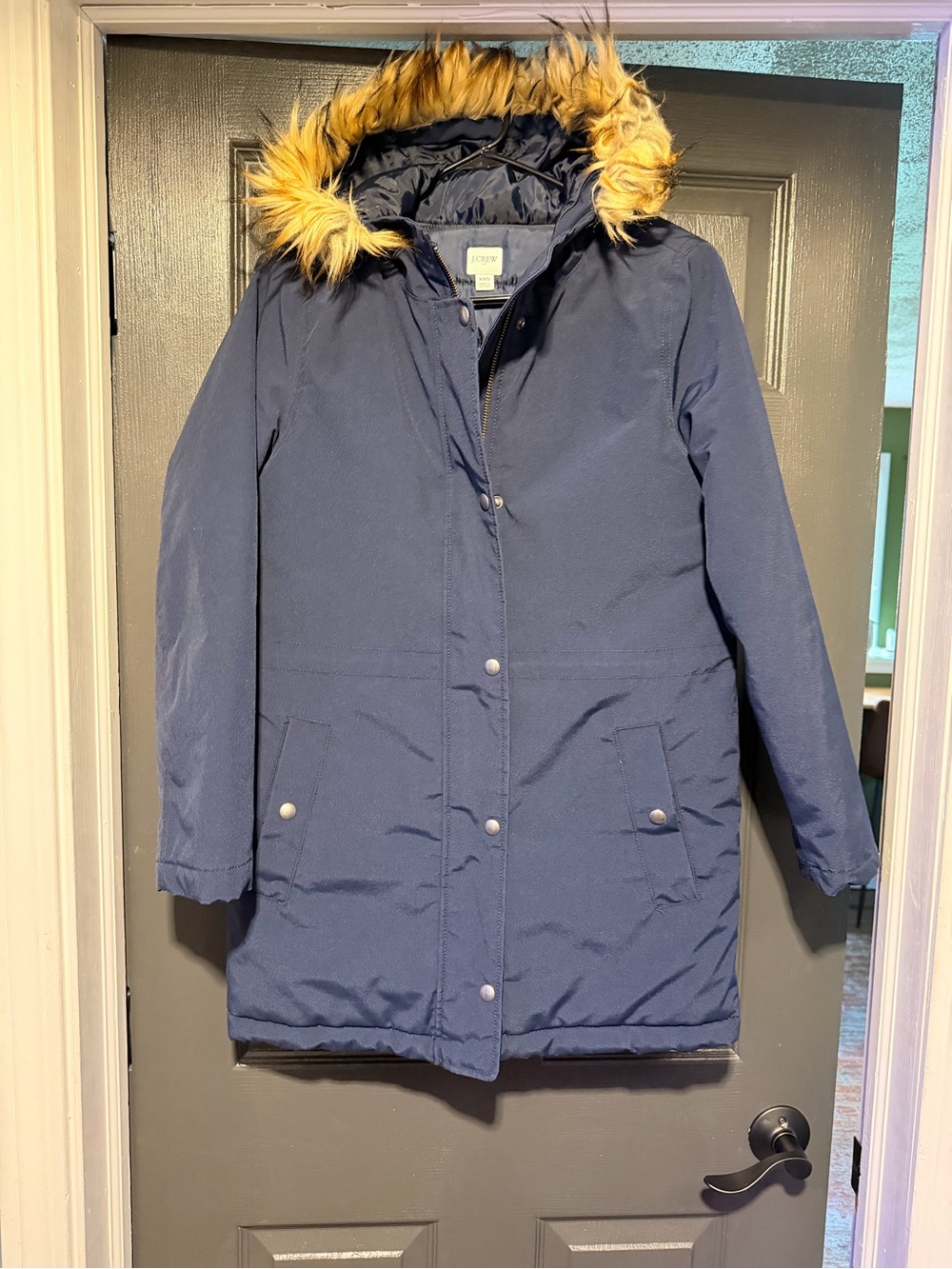 J. Crew Navy Hooded Parka
